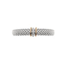 FOPE Designer Jewellery FOPE Panorama 18ct White Gold 0.08ct Diamond Three Rondel Bracelet 587B BBRM