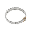FOPE Designer Jewellery FOPE Panorama 18ct White Gold 0.08ct Diamond Three Rondel Bracelet 587B BBRM
