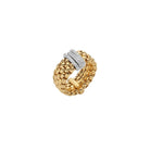 FOPE Designer Jewellery FOPE Panorama 18ct Yellow Gold 0.23ct Diamond Rondel Ring AN587