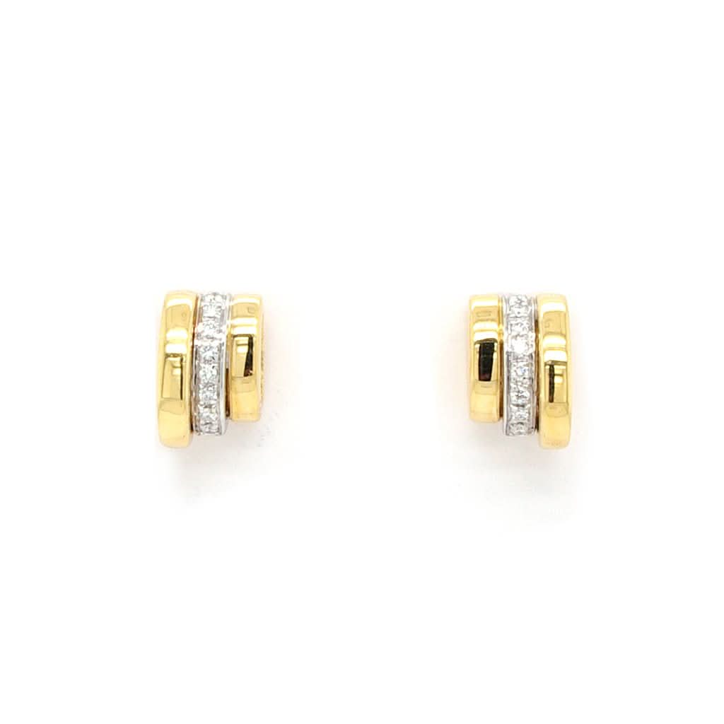 FOPE Designer Jewellery FOPE Prima 18ct Gold 0.13ct Diamond Earrings OR744