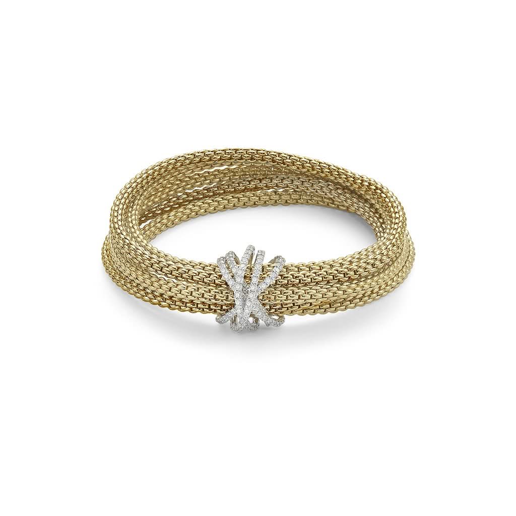FOPE Designer Jewellery FOPE Prima MiaLuce 18ct Yellow Gold 1.31ct Diamond Bracelet 752B