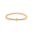 FOPE Jewellery FOPE 18ct Rose Gold Novecento Flex'It Bracelet with Diamond-Set Rondel