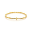FOPE Jewellery FOPE 18ct Yellow Gold Stretch Rope Bracelet with Diamond-Set Rondel
