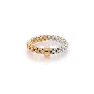 FOPE Jewellery FOPE Essentials 18ct White and Rose Gold Stretch Ring