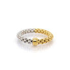 FOPE Jewellery FOPE Essentials 18ct Yellow and White Gold Stretch Ring