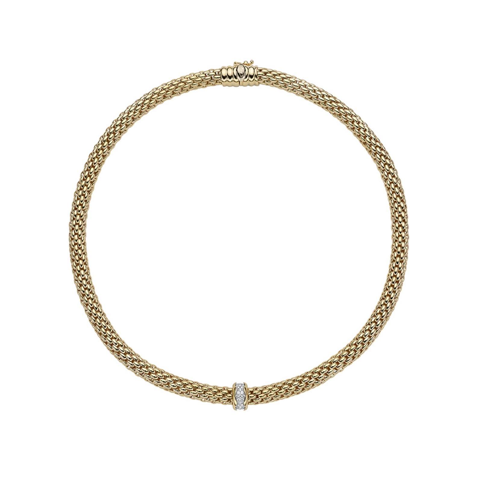 FOPE Jewellery FOPE Love Nest Necklace With Diamond Pavé - 454C