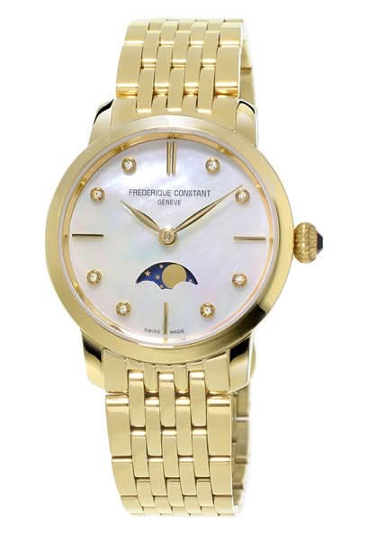 Frederique Constant Luxury Watch Frederique Constant Classic Moonphase Slimline GP Watch FC-206MPWD1S5B