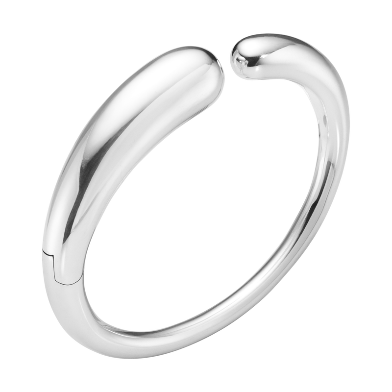 Georg Jensen Designer Jewellery Georg Jensen Mercy Hinged Bangle - Sterling Silver (10015340/10015341)