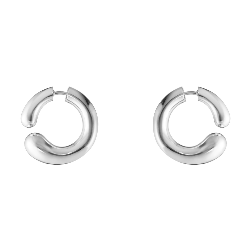 Georg Jensen Designer Jewellery Georg Jensen Mercy Open Hoop Earrings - Sterling Silver (10015339)