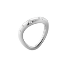 Georg Jensen Jewellery 4 Georg Jensen Offspring Ring - Sterling Silver and Brillant Cut Diamonds (10013251)
