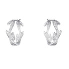 Georg Jensen Jewellery Georg Jensen Fusion Hoop Earrings - 18ct White Gold and Diamonds (3518412)