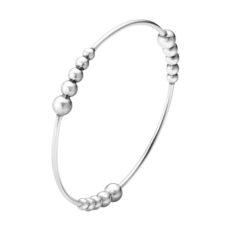 Georg Jensen Jewellery Georg Jensen Moonlight Grapes Full Bangle - Sterling Silver (10014384)