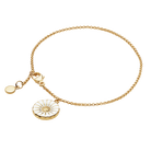 Georg Jensen Jewellery Sterling Silver Gilt Georg Jensen Daisy Bracelet - Silver Gilt and White Enamel