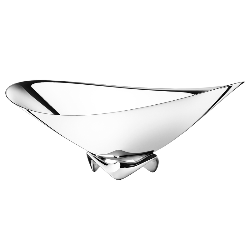 Georg Jensen Silverware Homewares Gifts Georg Jensen Henning Koppel Large Wave Bowl - Stainless Steel (3586864)