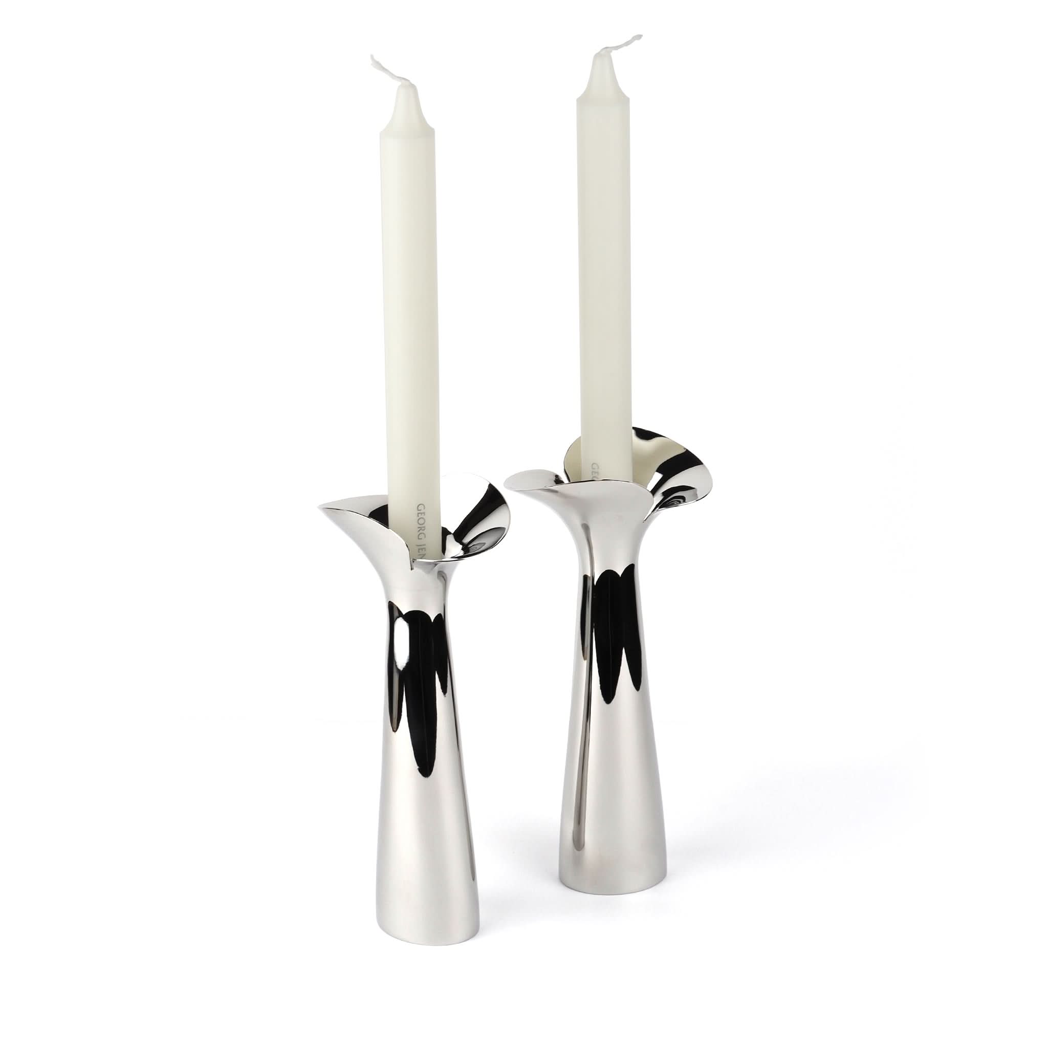 Georg Jensen Silverware Homewares Gifts Georg Jensen Pair of Bloom Botanica Candle Holders