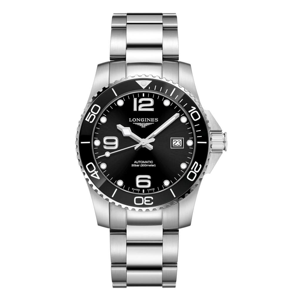 Longines Luxury Watch LONGINES HYDROCONQUEST Stainless Steel Automatic Date Watch, L3.781.4.56.6