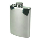 Marlborough Leather Mens Accessories Pewter Plain Top Flask
