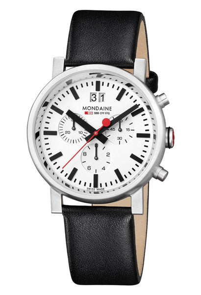 Mondaine Chronograph Large Date Swiss Watch A690.30304.11SBB -  - 1