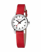 Mondaine Luxury Watch Mondaine EVO2 26 mm, Red Leather Watch, MSE.26110.LC
