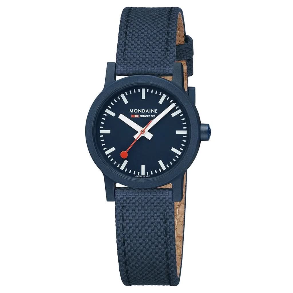 Mondaine Luxury Watches Mondaine Essence Sustainable Watch with Recycled PET Bottle and Cork Strap