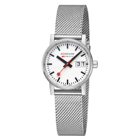Mondaine Luxury Watches Mondaine EVO2 30 mm, Stainless Steel Watch, MSE.30210.SM
