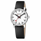 Mondaine Luxury Watches Mondaine EVO2 35 mm, Black Leather Watch, MSE.35110.LB