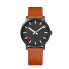 Mondaine Luxury Watches Mondaine Evo2 Leather Strap Watch MSE.40120.LG