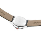 Mondaine Luxury Watches Mondaine evo2 Stainless Steel Watch with Black Leather Strap