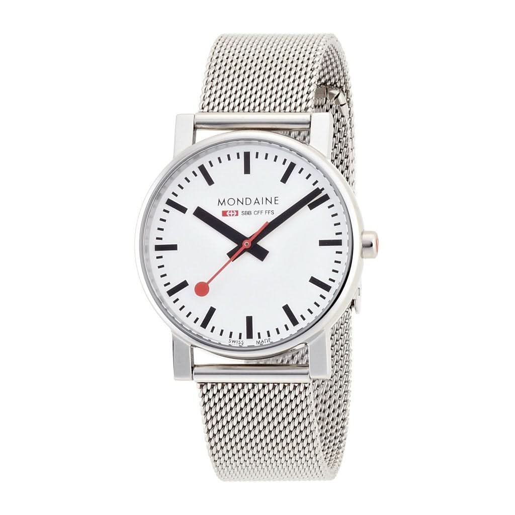 Mondaine Luxury Watches White Mondaine Evo Quartz Bracelet Watch A658.30300.11SBV