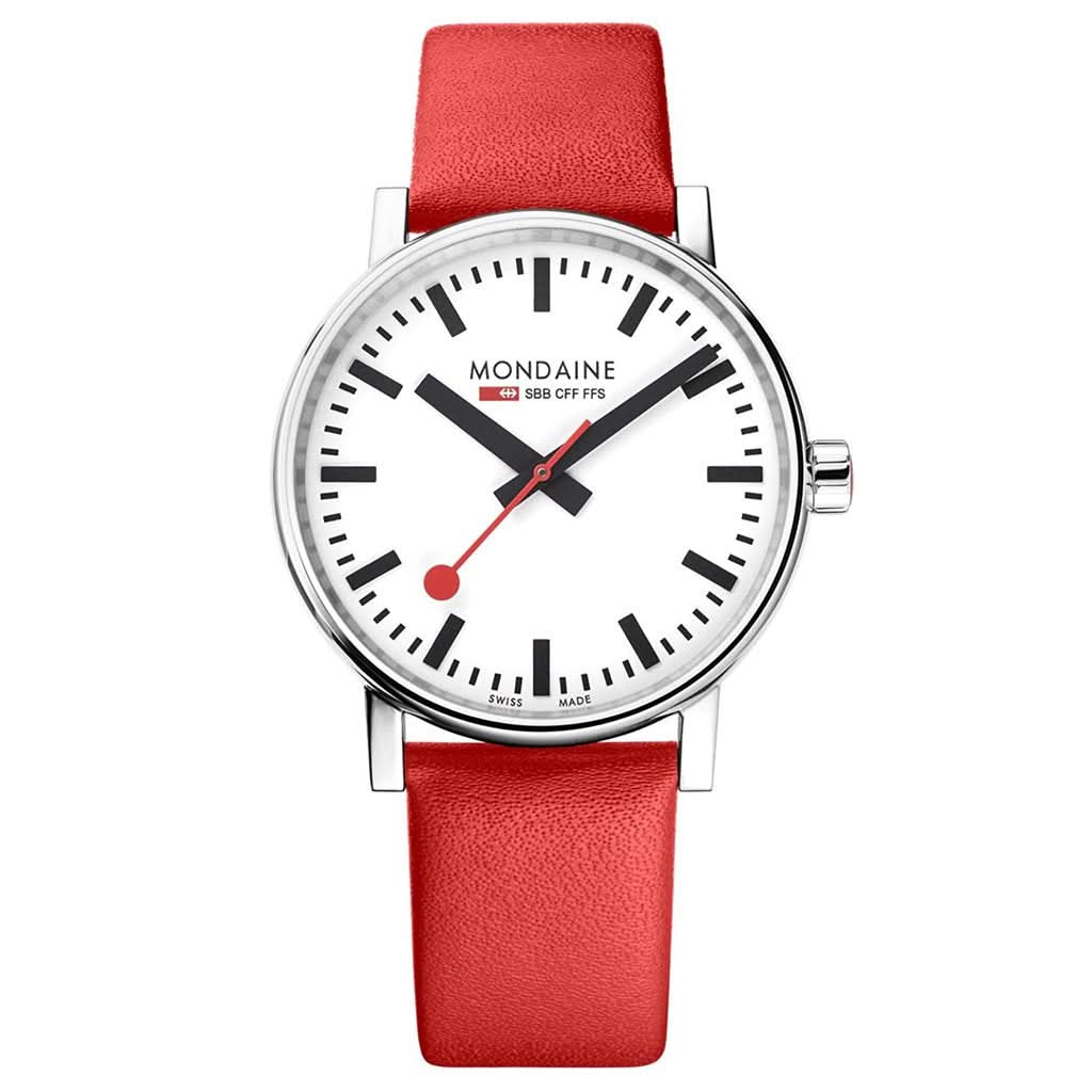 Mondaine Luxury Watches White Mondaine Evo2 Big Quartz Strap Watch MSE.40110.LC