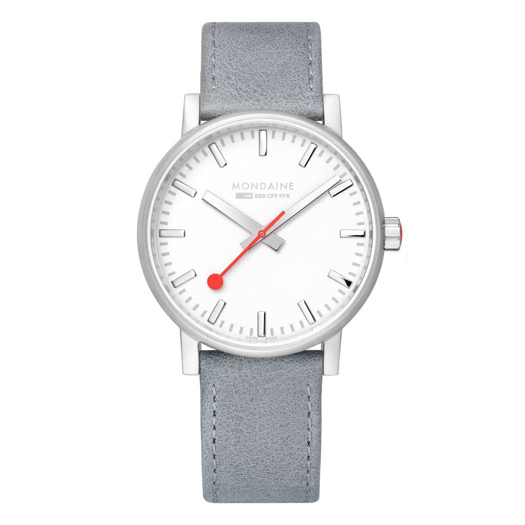 Mondaine Luxury Watches White Mondaine Evo2 Big Strap Watch MSE.40110.LH