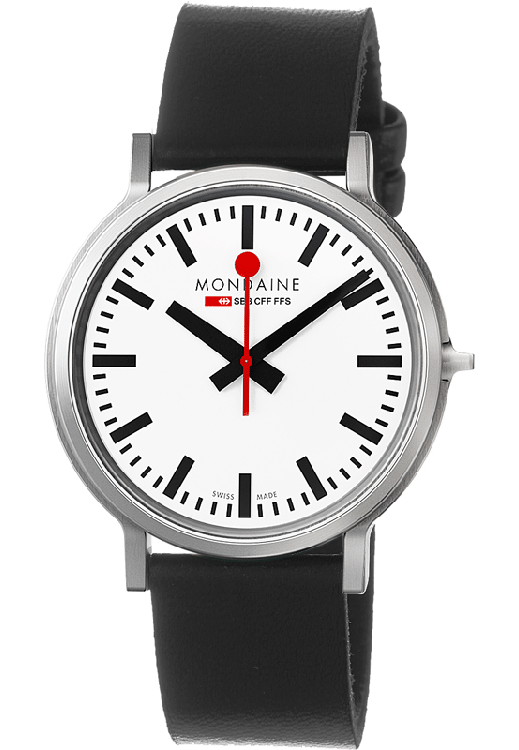 Mondaine Luxury Watches White Mondaine Stop 2 Go Quartz Watch A512.30358.16SBB