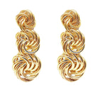 Ogden of Harrogate Jewellery 18 Carat Yellow Gold Triple Knot Drop Earrings