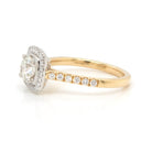 Ogden of Harrogate Jewellery 18ct Gold and Platinum Diamond Cluster Ring with Diamond-set Shoulders, 0.70cts H SI1