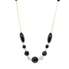 Ogden of Harrogate Jewellery 18ct Gold, Onyx Bead Necklace