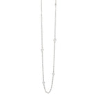 Ogden of Harrogate Jewellery 18ct White Gold 18 Inch Chain with Spectacle Set Diamonds