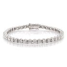 Ogden of Harrogate Jewellery 18ct White Gold 39 Brilliant-Cut Diamond Line Bracelet