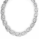 Ogden of Harrogate Jewellery 18ct White Gold and Diamond Ornate Link Flat Collarette Necklace