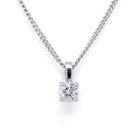 Ogden of Harrogate Jewellery 18ct White Gold and Diamond Single Stone Pendant