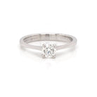 Ogden of Harrogate Jewellery 18ct White Gold And Fine Diamond Single Stone Ring, 0.38cts F VVS2