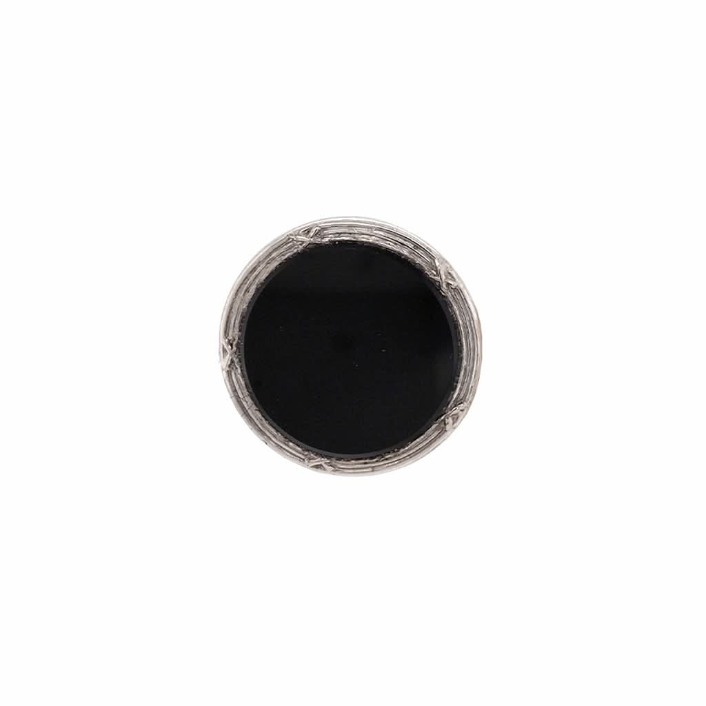 Ogden of Harrogate Jewellery 18ct White Gold, Black Onyx Tie Tack