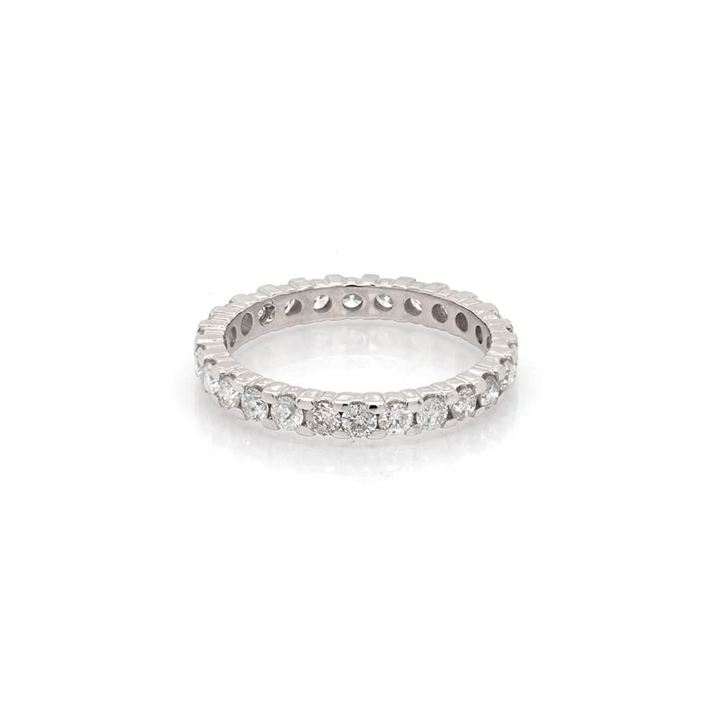 Ogden of Harrogate Jewellery 18ct White Gold, Diamond Full Eternity Ring