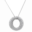 Ogden of Harrogate Jewellery 18ct White Gold Diamond Hoop Necklace