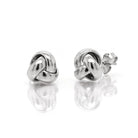 Ogden of Harrogate Jewellery 18ct White Gold Knot Earrings