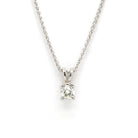 Ogden of Harrogate Jewellery 18ct White Gold Single Stone Diamond Pendant