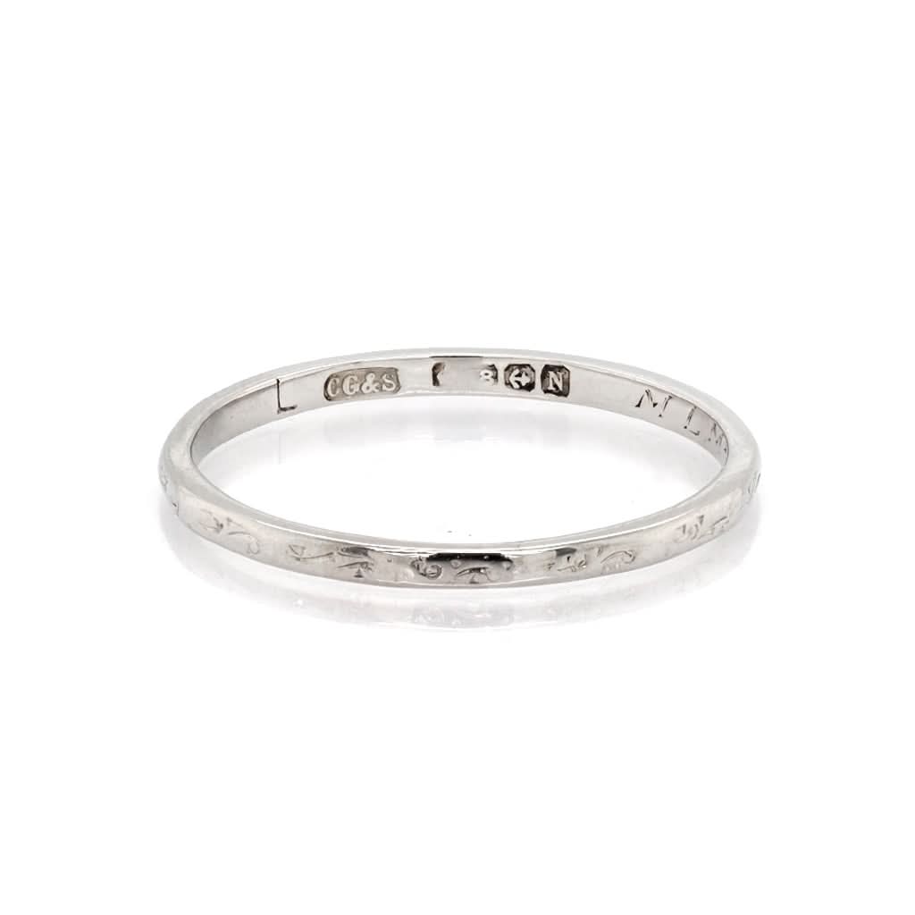 Ogden of Harrogate Jewellery 18ct White Gold Wedding Band