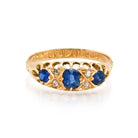 Ogden of Harrogate Jewellery 1900’s Sapphire And Diamond Ring