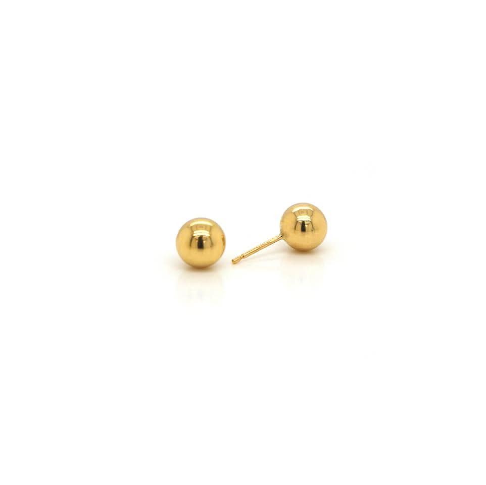 Ogden of Harrogate Jewellery 9ct Gold 7mm Ball Stud Earrings