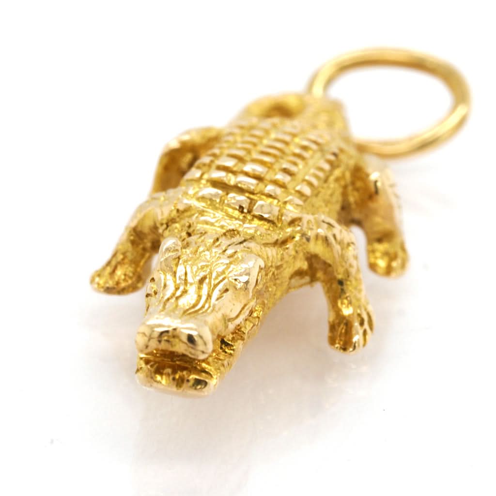 Ogden of Harrogate Jewellery 9ct Gold Crocodile Charm