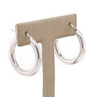 Ogden of Harrogate Jewellery 9ct White Gold Hoop Earrings